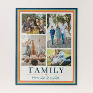 Benutzerdefiniertes Familienfotos-Puzzle Puzzle