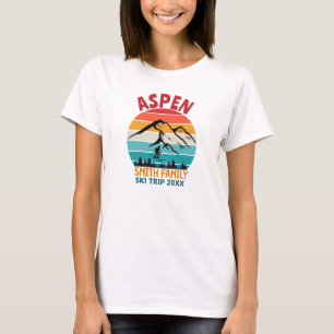 Benutzerdefiniertes Familienski-Trip Herren Basic T-Shirt