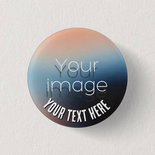 Benutzerdefiniertes Familientreffen-Foto und Text Button (Vorderseite)