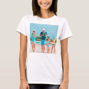Benutzerdefiniertes Familienurlaubsfoto T-Shirt