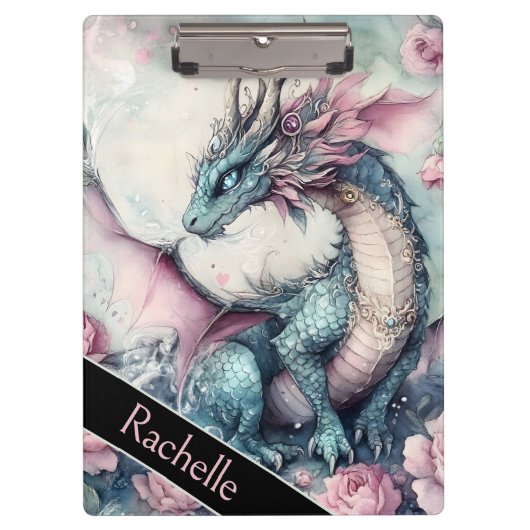 Benutzerdefiniertes Fantasy-Drachen-Design Klemmbrett (Vorderseite)