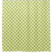 Benutzerdefiniertes Farb-Gingham-Muster Duschvorhang (Vorderseite)