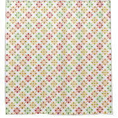 Benutzerdefiniertes Farb-Whimsical-Blumenmuster Duschvorhang (Vorderseite)