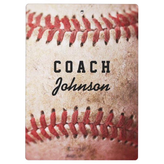 Benutzerdefiniertes FarbBaseball Klemmbrett (Rückseite)