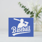Benutzerdefiniertes FarbBaseball Postkarte (Stehend Vorderseite)
