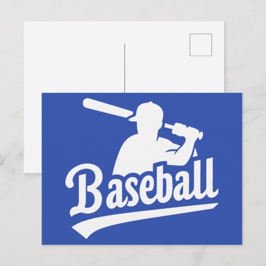 Benutzerdefiniertes FarbBaseball Postkarte (Vorne/Hinten)