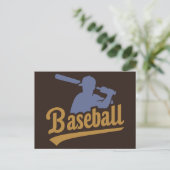 Benutzerdefiniertes FarbBaseball Postkarte (Stehend Vorderseite)