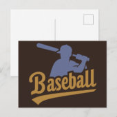 Benutzerdefiniertes FarbBaseball Postkarte (Vorne/Hinten)