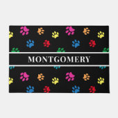 Benutzerdefiniertes Farbdruckmuster auf schwarz Fußmatte (Vorderseite)