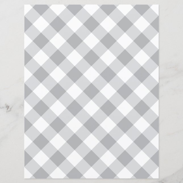 Benutzerdefiniertes Farbe Gingham Karo Scrapbook P (Vorderseite)