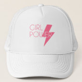 Benutzerdefiniertes farbiges Girl Power Cooles SVG Truckerkappe (Vorderseite)