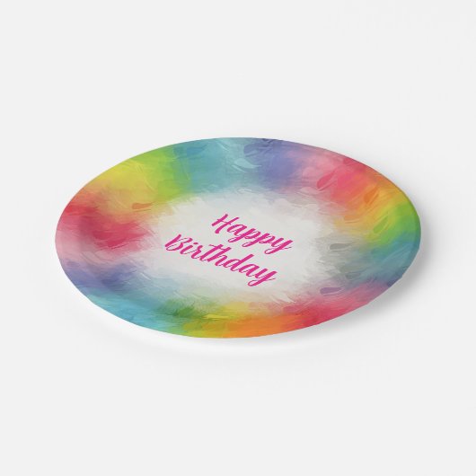 Benutzerdefiniertes farbiges Template Script zum G Pappteller (Schrägansicht)