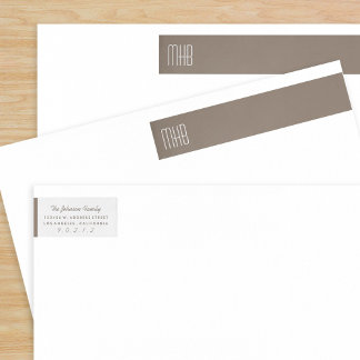 Benutzerdefiniertes Farbmonogramm modern