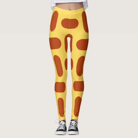 Benutzerdefiniertes Farbmuster Leggings (Vorderseite)