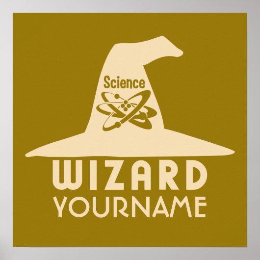 Benutzerdefiniertes Farbposter des Science Wizard Poster (Vorne)