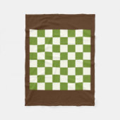 Benutzerdefiniertes Farbschachbrett Fleecedecke (Vorderseite)