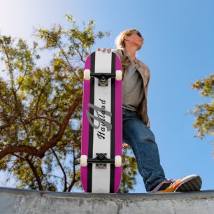 Benutzerdefiniertes Farbskateboard mit dem Namen H Skateboard