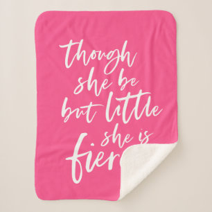 Benutzerdefiniertes Farbskript Klein aber fierce S Sherpadecke