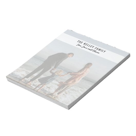 Benutzerdefiniertes Farbvolles Foto Personalisiert Notizblock (Rotiert)