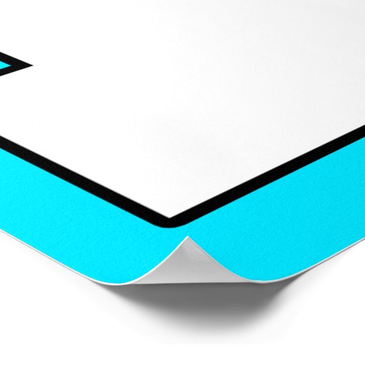 Benutzerdefiniertes Farbvolleybal-LIEBE Lang-Horiz Poster (Ecke)