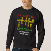 Benutzerdefiniertes Feiern Sie KWANZAA Puzzle Sweatshirt (Vorderseite)