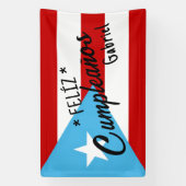 Benutzerdefiniertes Feliz cumpleaños Banner – Puer (Vertikal)