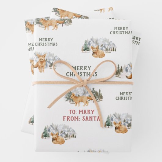 Benutzerdefiniertes Fennec Fox Geschenkpapier (Beispiel)