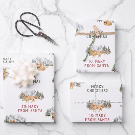 Benutzerdefiniertes Fennec Fox Geschenkpapier Set (Vorderseite)