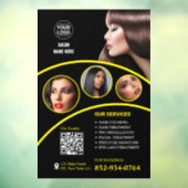 Benutzerdefiniertes Fenster des Salon Business Fensteraufkleber (Blatt 3)