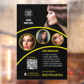 Benutzerdefiniertes Fenster des Salon Business Fensteraufkleber (Blatt 2)