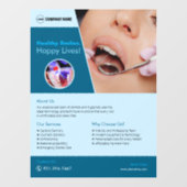 Benutzerdefiniertes Fenster im Krankenhaus Fensteraufkleber (Blatt)