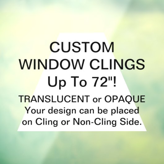 Benutzerdefiniertes Fensterklammern ADVANCED OPAQU Fensteraufkleber (Blatt 3)