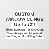 Benutzerdefiniertes Fensterklammern ADVANCED OPAQU Fensteraufkleber (Blatt)