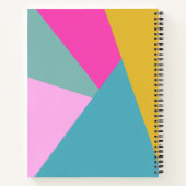 Benutzerdefiniertes, fettfarbiges, geometrisches F Notizblock (Rückseite)