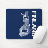 Benutzerdefiniertes FINNLAND-MAP-Mousepad Mousepad (Mit Mouse)