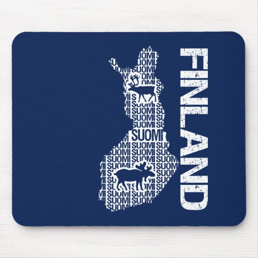 Benutzerdefiniertes FINNLAND-MAP-Mousepad Mousepad (Vorne)
