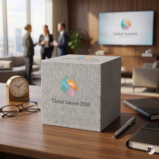 Benutzerdefiniertes Firmen-Event-Logo Minimalistis Geschenkschachtel