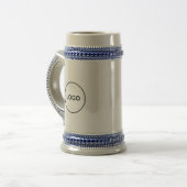 Benutzerdefiniertes Firmen-Logo personalisierter G Bierglas (Vorderseite Links)