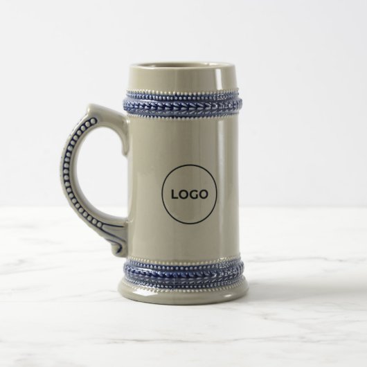 Benutzerdefiniertes Firmen-Logo personalisierter G Bierglas (Links)