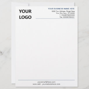 Benutzerdefiniertes Firmenbrieflogo und URL des QR Briefbogen
