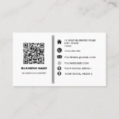 Benutzerdefiniertes Firmencard-Logo, Qr-Code, Gesc Visitenkarte (Rückseite)