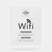 Benutzerdefiniertes Firmene WLAN-Schild mit Ihrem Acrylschild (Vorderseite)