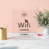 Benutzerdefiniertes Firmene WLAN-Schild mit Ihrem Acrylschild (Hochzeit)