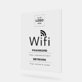 Benutzerdefiniertes Firmene WLAN-Schild mit Ihrem Acrylschild (Winkel)
