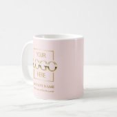 Benutzerdefiniertes Firmengeschenk mit individuell Kaffeetasse (Vorderseite Links)
