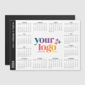 Benutzerdefiniertes Firmenlogo 2026 Magnetkalender Magnetkarte (Vorne/Hinten)