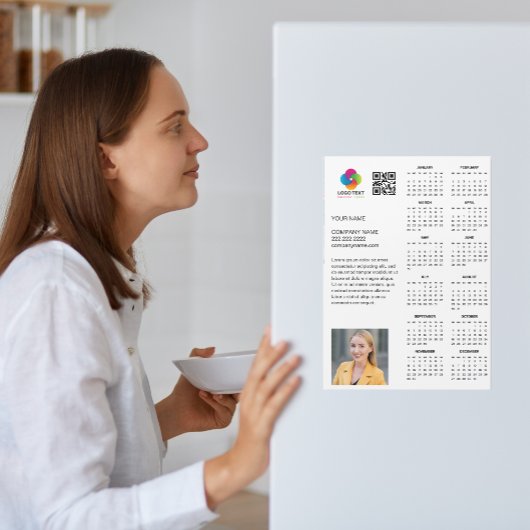 Benutzerdefiniertes Firmenlogo 2026 Terminkalender Magnetkarte