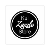 Benutzerdefiniertes Firmenlogo 2.5" x 2.5" Holzkun Gummistempel (Prägung)