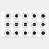 Benutzerdefiniertes Firmenlogo | 30 Wasserfeste Au Etiketten (Blatt)