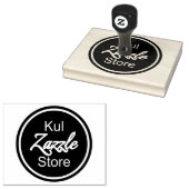 Benutzerdefiniertes Firmenlogo 4.0" x 5.0" Holzkun Gummistempel (Stempel)